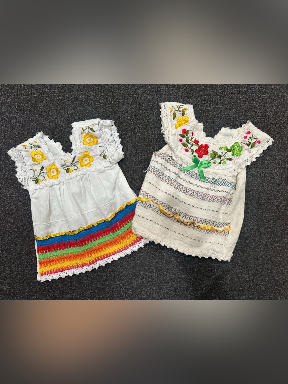 Handmade Embroidered Baby Mexican Peasant Dresses